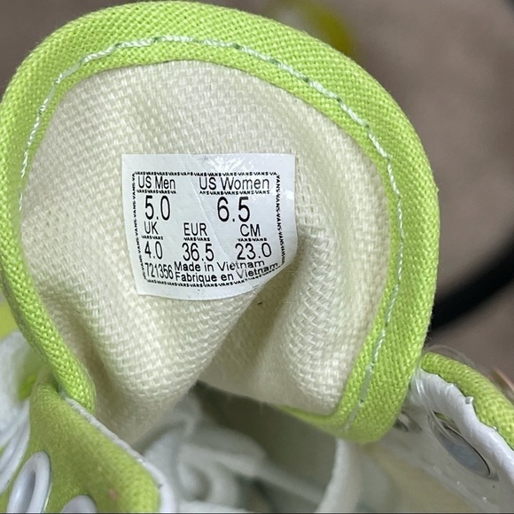 Vans Era Checkerboard “Sharp Green” Sneaker Sz 6.5 - Picture 9 of 9